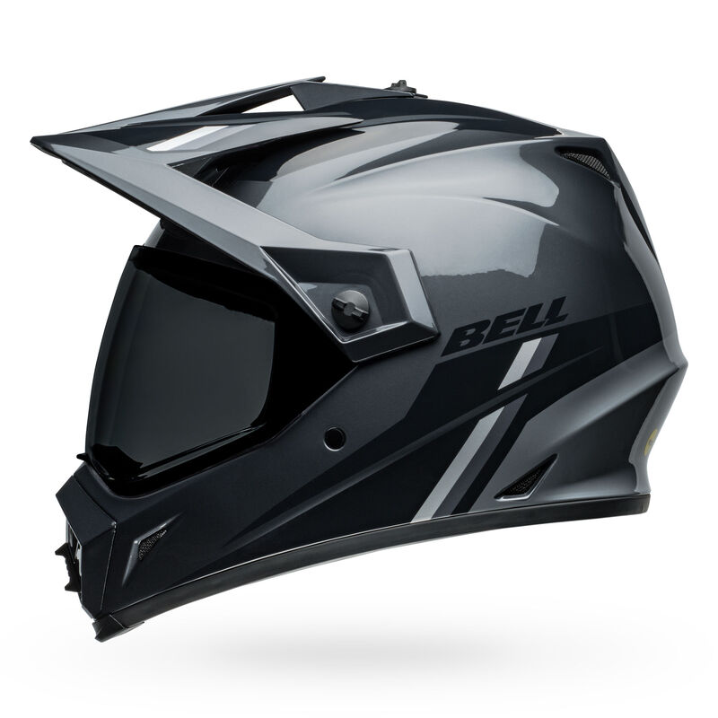 Casco Moto Bell Calle MX-9 Adventure Mips Alpine Certificado QR Gris Carbon