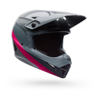 Casco Moto Bell MX-10 Mips Aviator Gris/Rosado