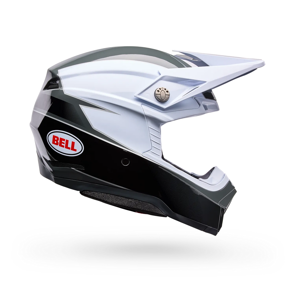 Casco Moto Bell Moto-10 Falcon Mips Blanco/Negro