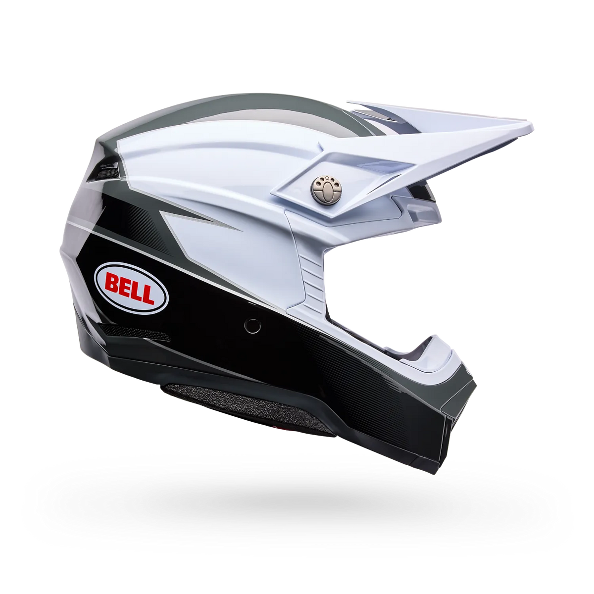 Casco Moto Bell Moto-10 Falcon Mips Blanco/Negro