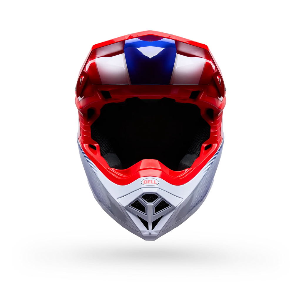 Casco Moto Bell Moto-10 Falcon Mips Rojo/Blanco