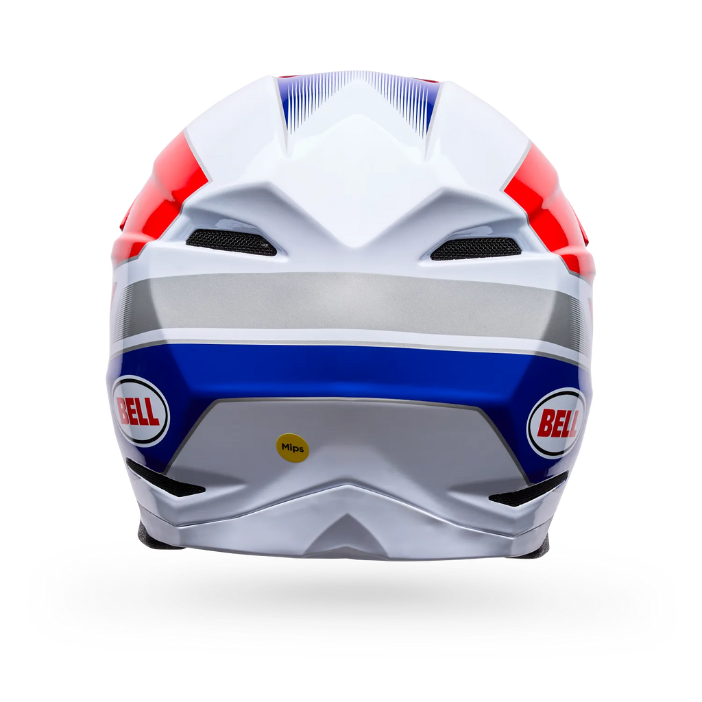Casco Moto Bell Moto-10 Falcon Mips Rojo/Blanco