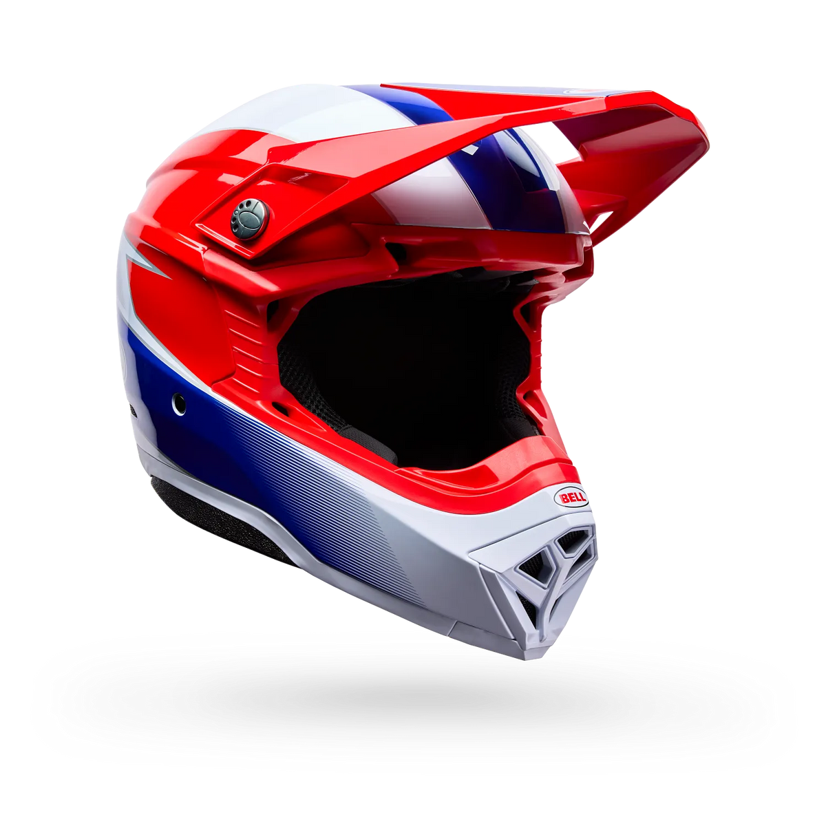 Casco Moto Bell Moto-10 Falcon Mips Rojo/Blanco