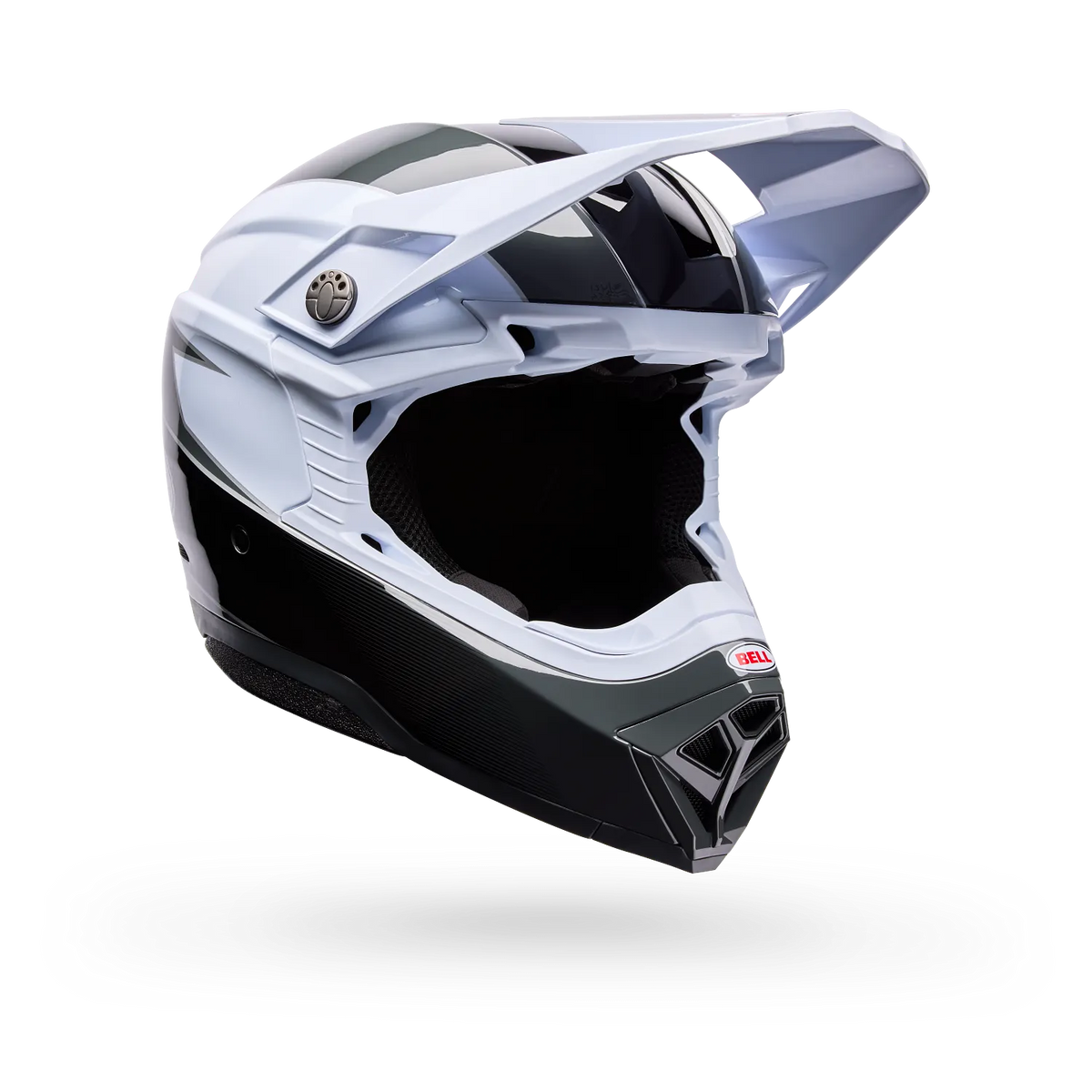 Casco Moto Bell Moto-10 Falcon Mips Blanco/Negro