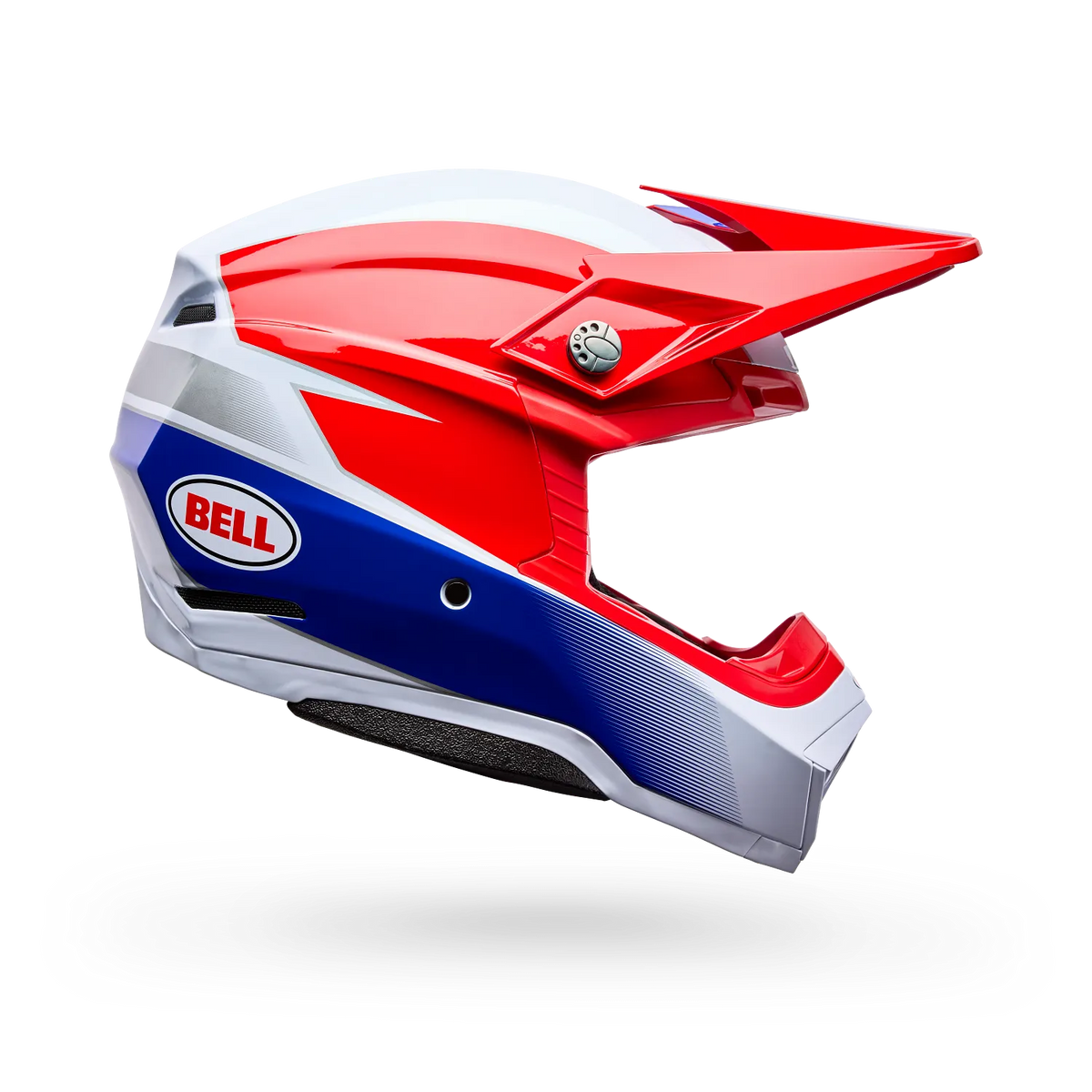 Casco Moto Bell Moto-10 Falcon Mips Rojo/Blanco