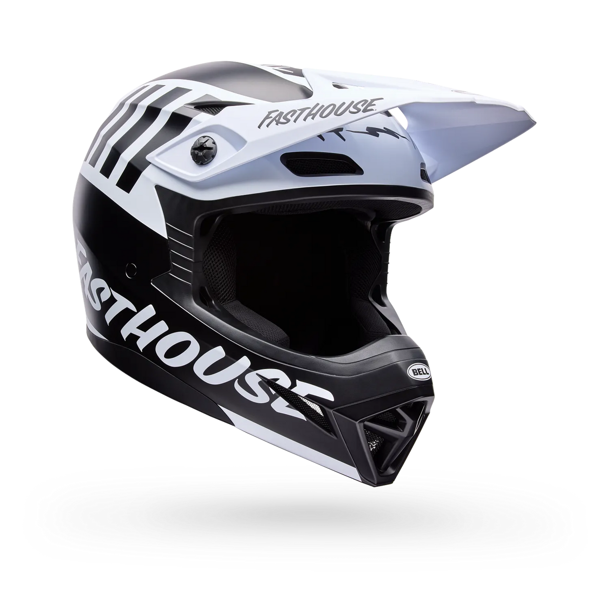 Casco Moto Bell MX-10 Mips Fasthouse Negro/Blanco