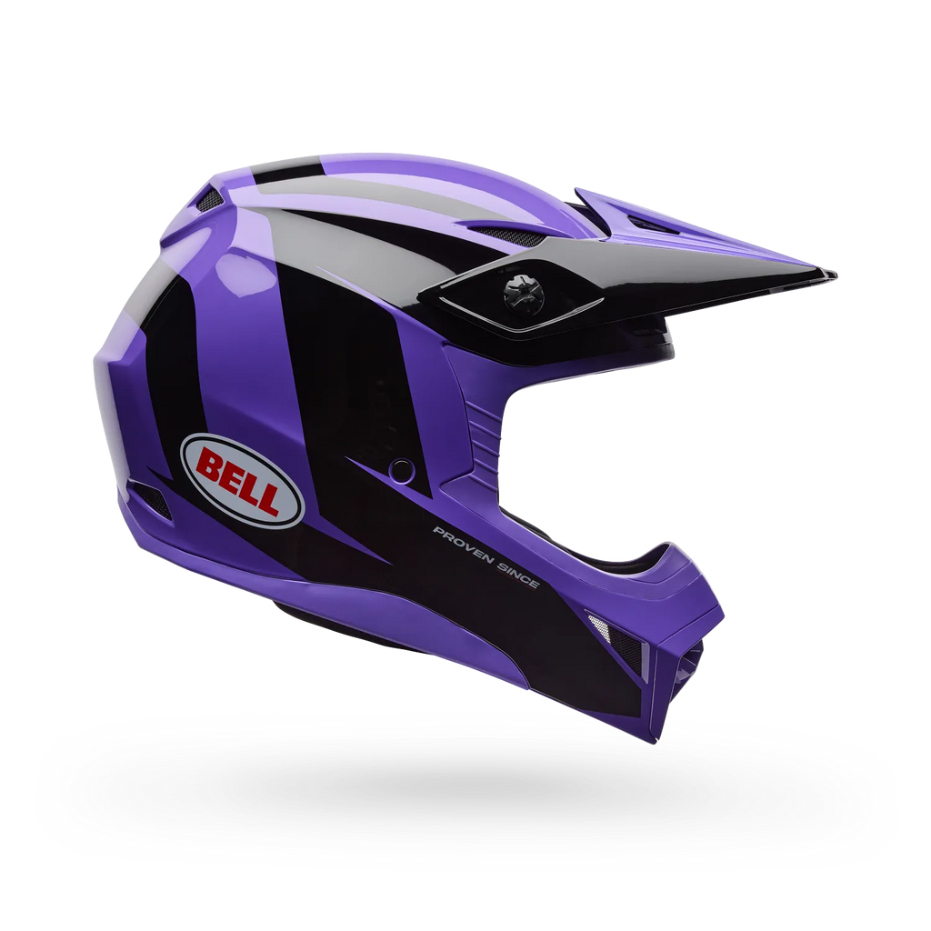 Casco Moto Niño Bell MX-10 Mips Talon Morado