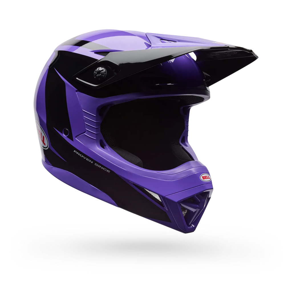 Casco Moto Niño Bell MX-10 Mips Talon Morado