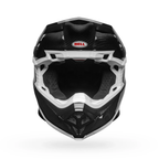 Casco Moto Bell Moto-10 Spherical Solid Negro/Blanco