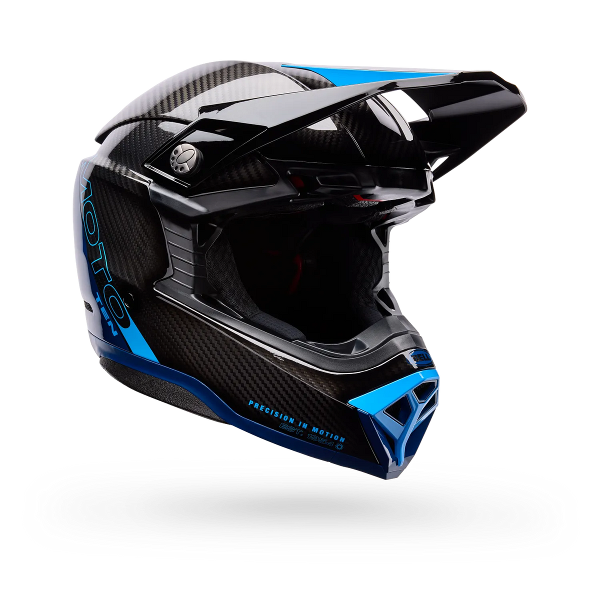 Casco Moto Bell Moto-10 Spherical Strike Azul/Negro