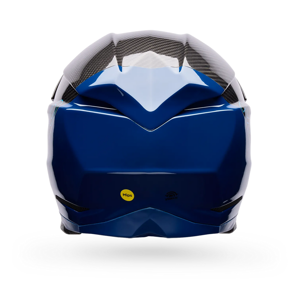 Casco Moto Bell Moto-10 Spherical Strike Azul/Negro