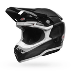 Casco Moto Bell Moto-10 Spherical Solid Negro/Blanco