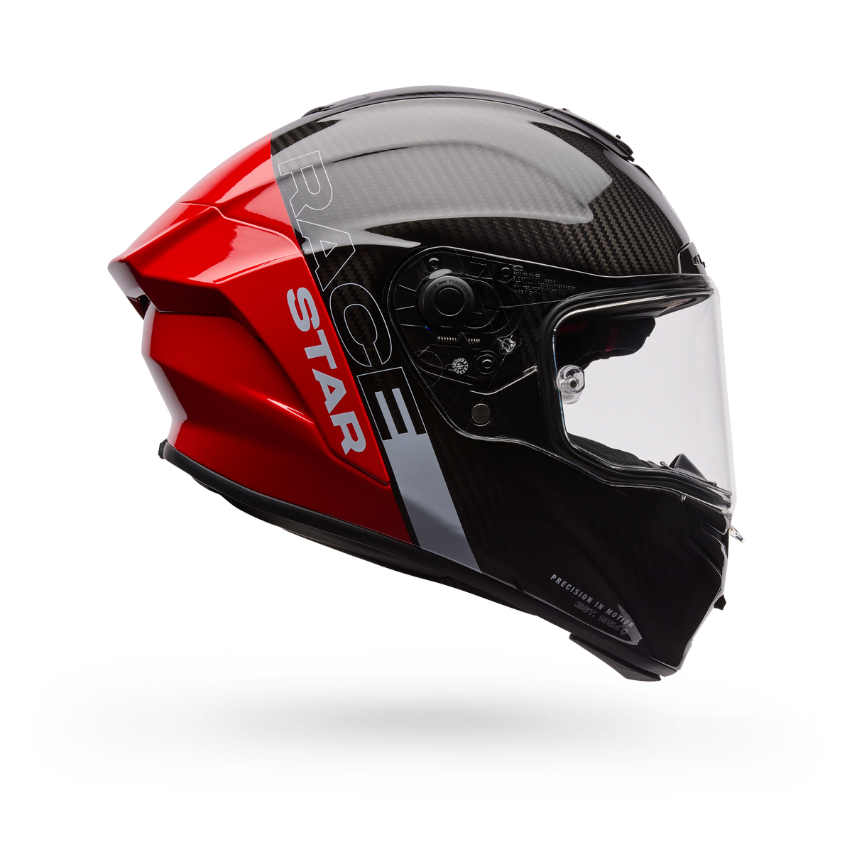 Casco Moto Bell Calle Race Star DLX Flex Strike Rojo/Negro