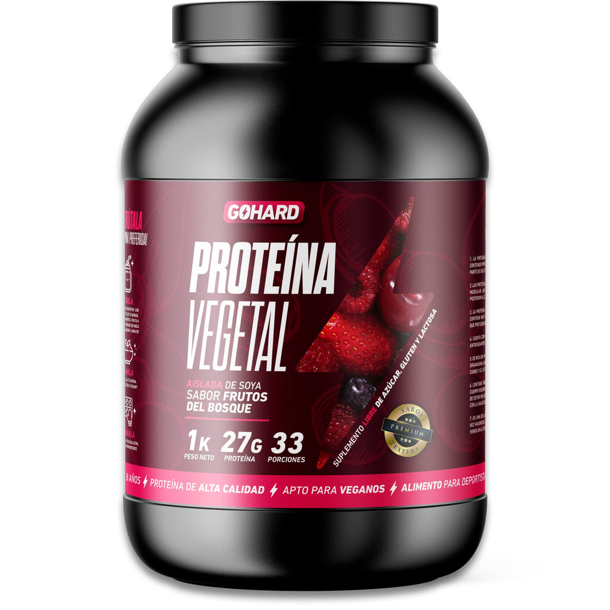 Proteína Frutos del Bosque GoHard