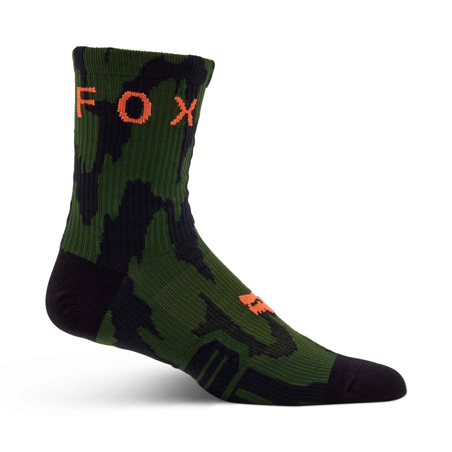 Calcetines FOX Ranger Swarmer 6 pulgadas color Verde (Dark Sage), vista lateral