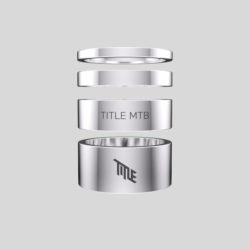 Title MTB Kit Espaciadores de Dirección Aluminio 6061 – Chrome