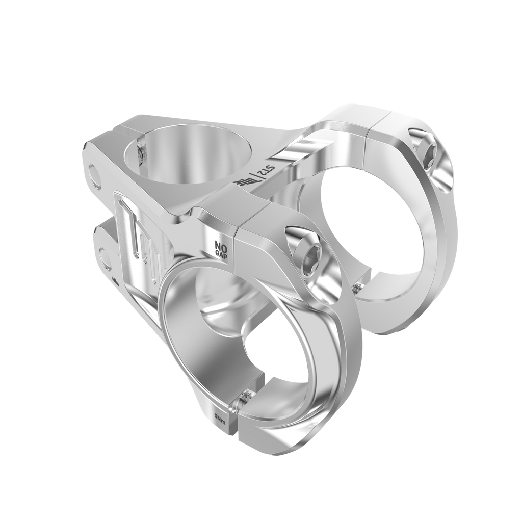Tee Title MTB ST2 Silver – Stem Aluminio 7075 35mm, Altura Ajustable, MTB Enduro / Trail