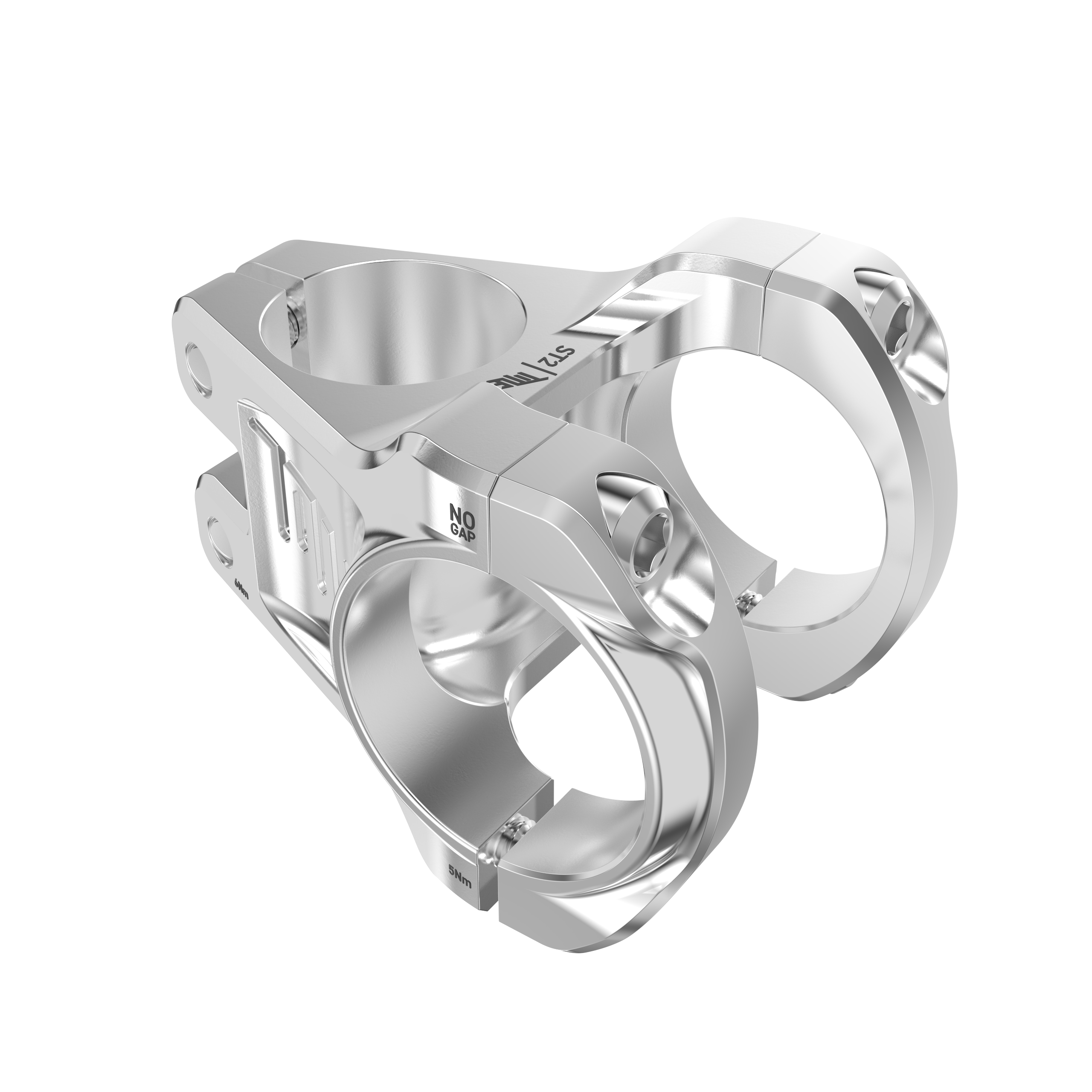 Tee Title MTB ST2 Silver – Stem Aluminio 7075 35mm, Altura Ajustable, MTB Enduro / Trail
