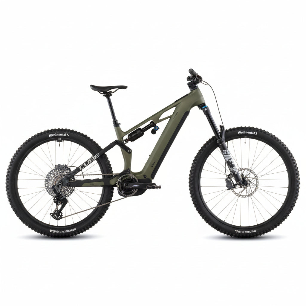 BICICLETA CUBE STEREO HYBRID ONE77 HPC TM 800 REEDGREEN´N´MATRIX
