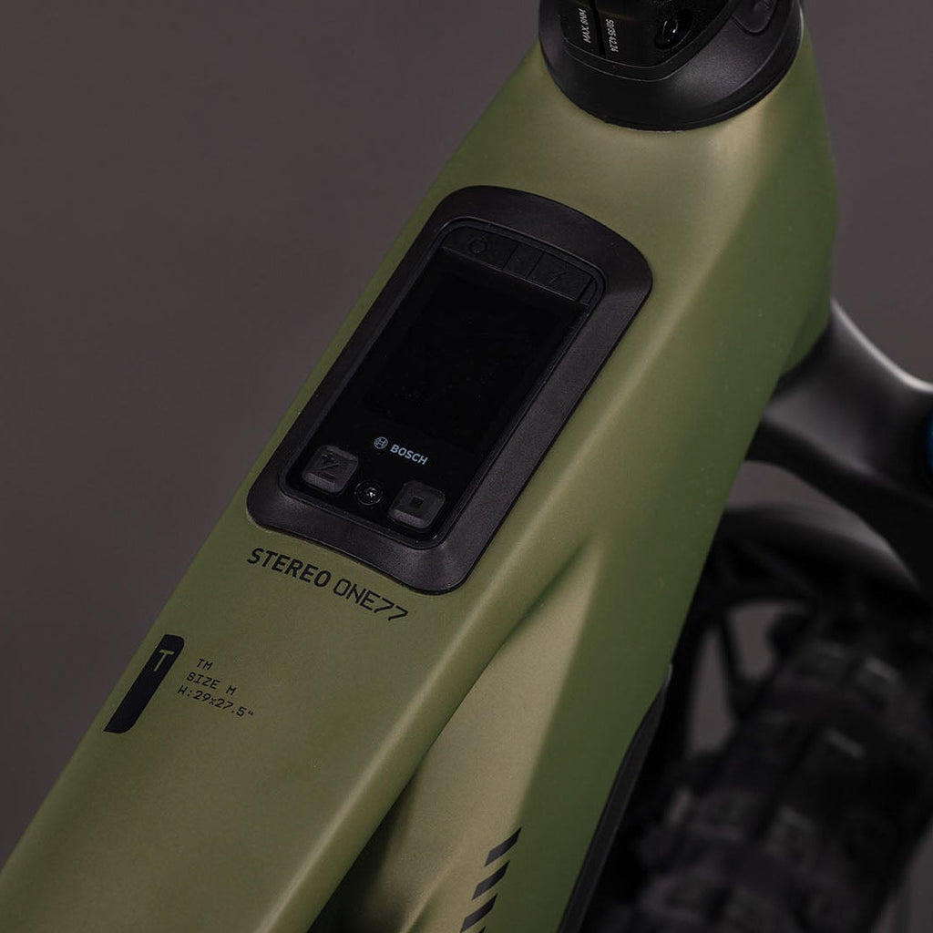 BICICLETA CUBE STEREO HYBRID ONE77 HPC TM 800 REEDGREEN´N´MATRIX