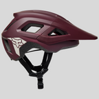 Casco de bicicleta para niño MZ Bikes Fox Mainframe MIPS en color morado con visera y sistema de protección