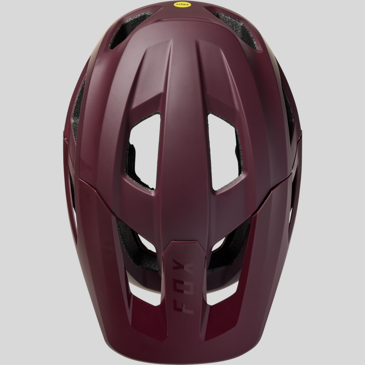 Casco de bicicleta para niño MZ Bikes Fox Mainframe MIPS en color morado con diseño abierto y ventilación superior
