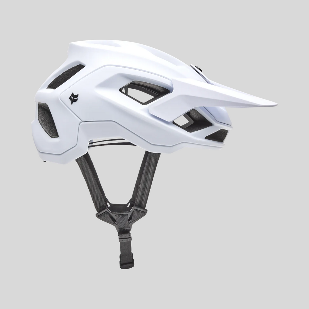 Casco de bicicleta MZ Bikes FOX Speedframe Mips en color blanco con visera ajustable y sistema de ventilación