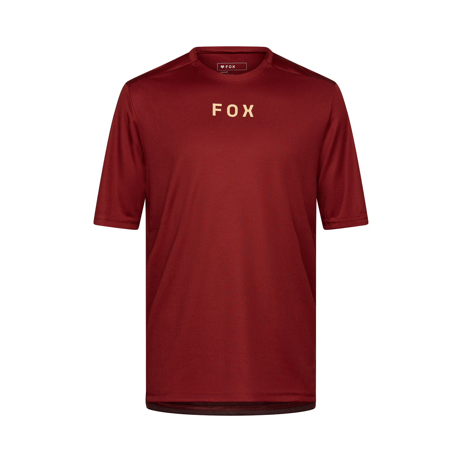 Jersey FOX Ranger Wordmark manga corta color Oxido, vista frontal