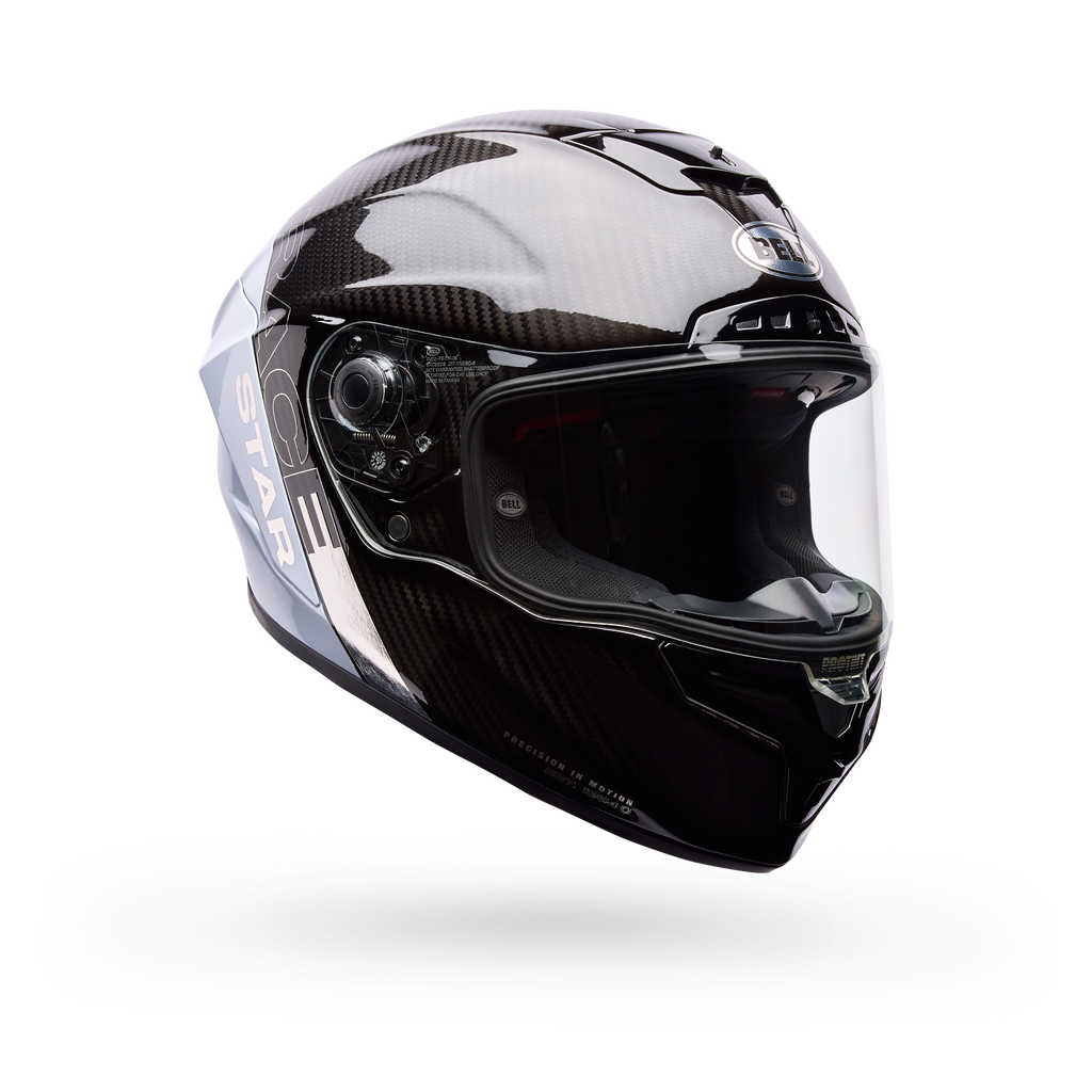 Casco Moto Bell Calle Race Star DLX Flex Strike Blanco/Negro