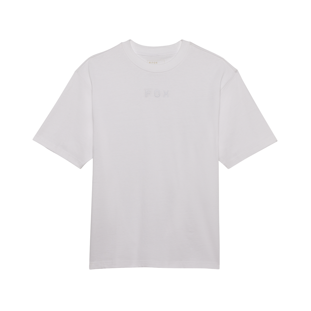 Polera Fox Racing Wordmark Heavyweight | Blanco